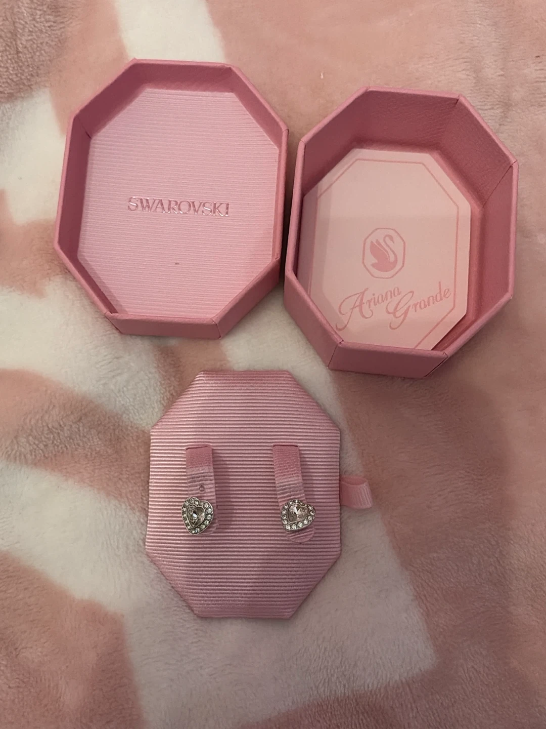 Swarovski x Ariana Grande Heart Stud Earrings