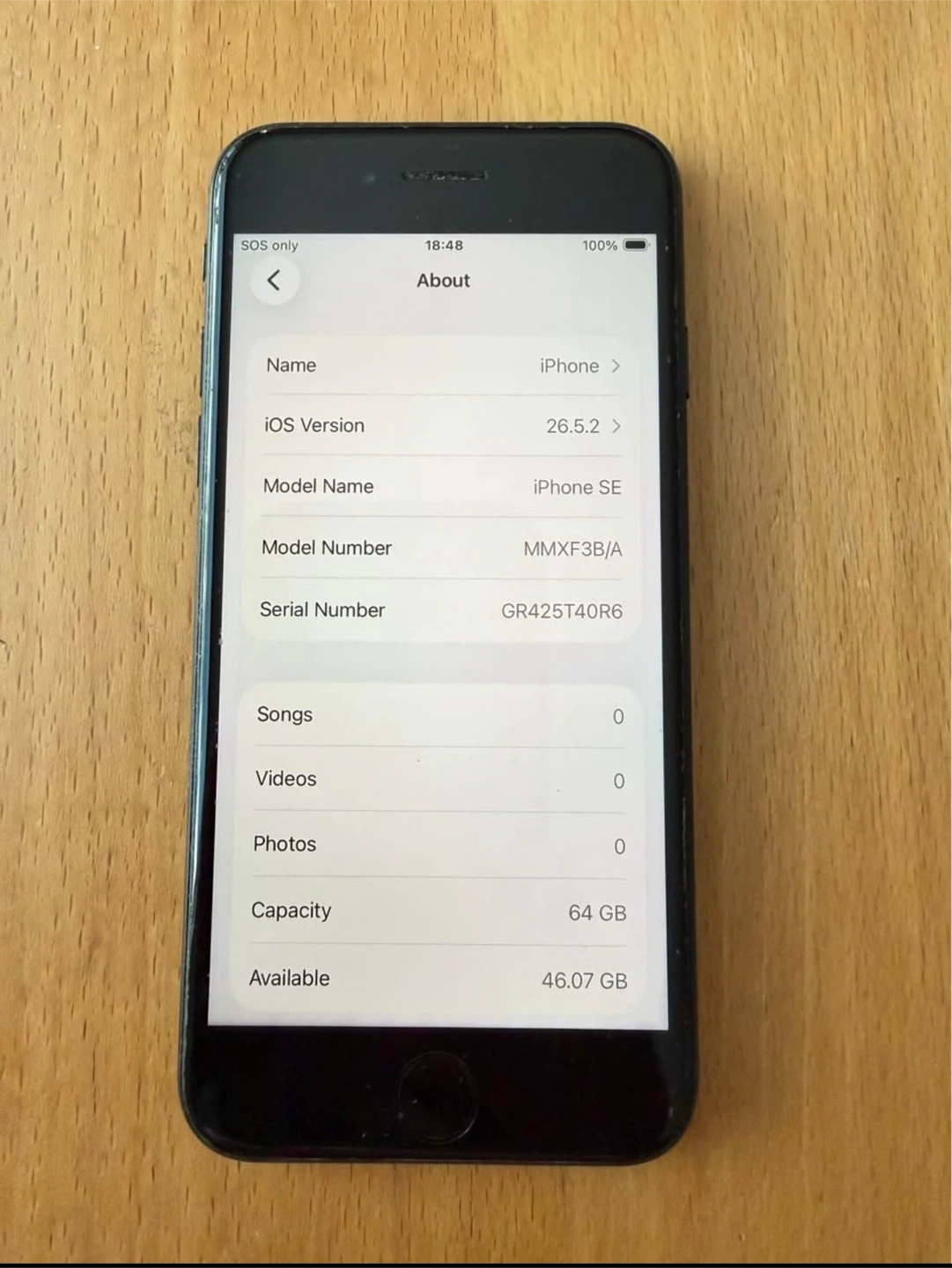 Apple iPhone SE (3  Gen) 64GB - Black - photo 2
