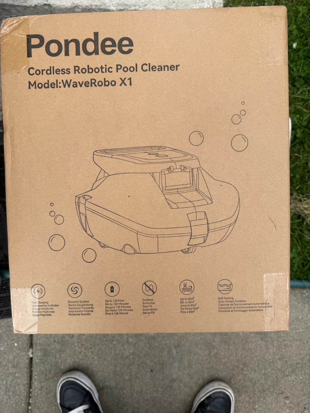Pondee WaveRobo X1 Cordless Robotic Pool Cleaner