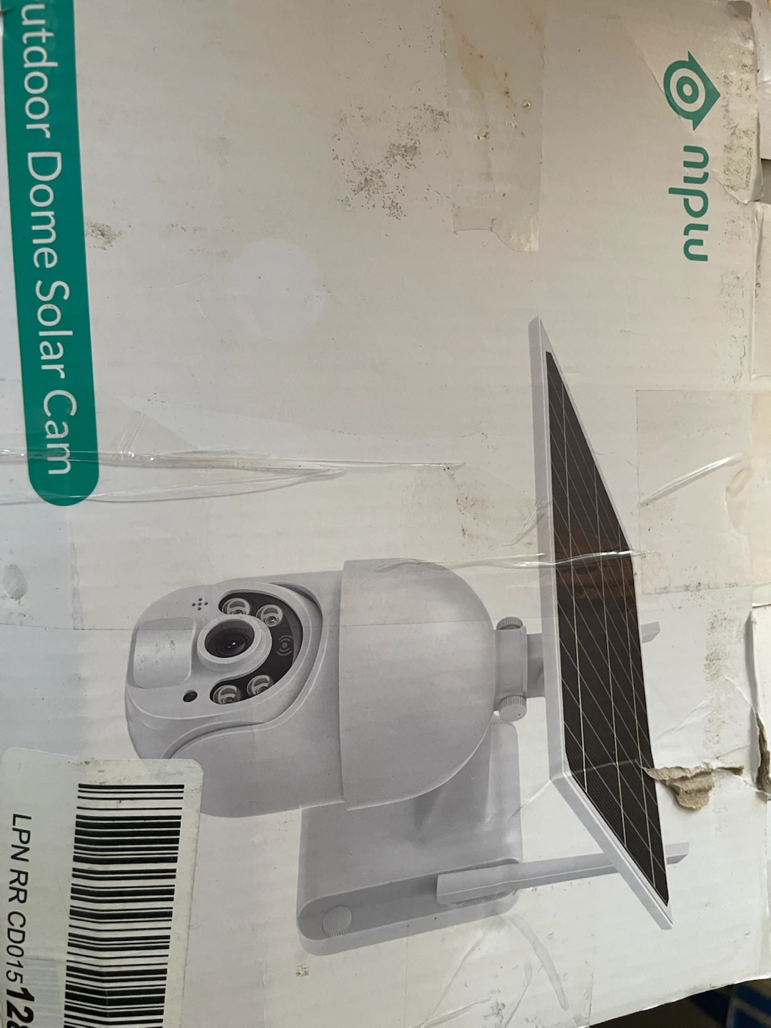 MPU Outdoor Dome Solar Camera