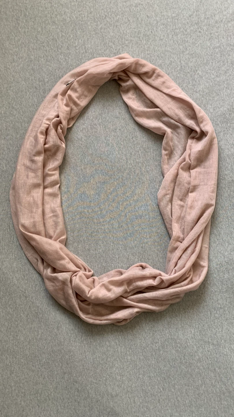 DANIER Light Pink Infinity Scarf - with Imperfections