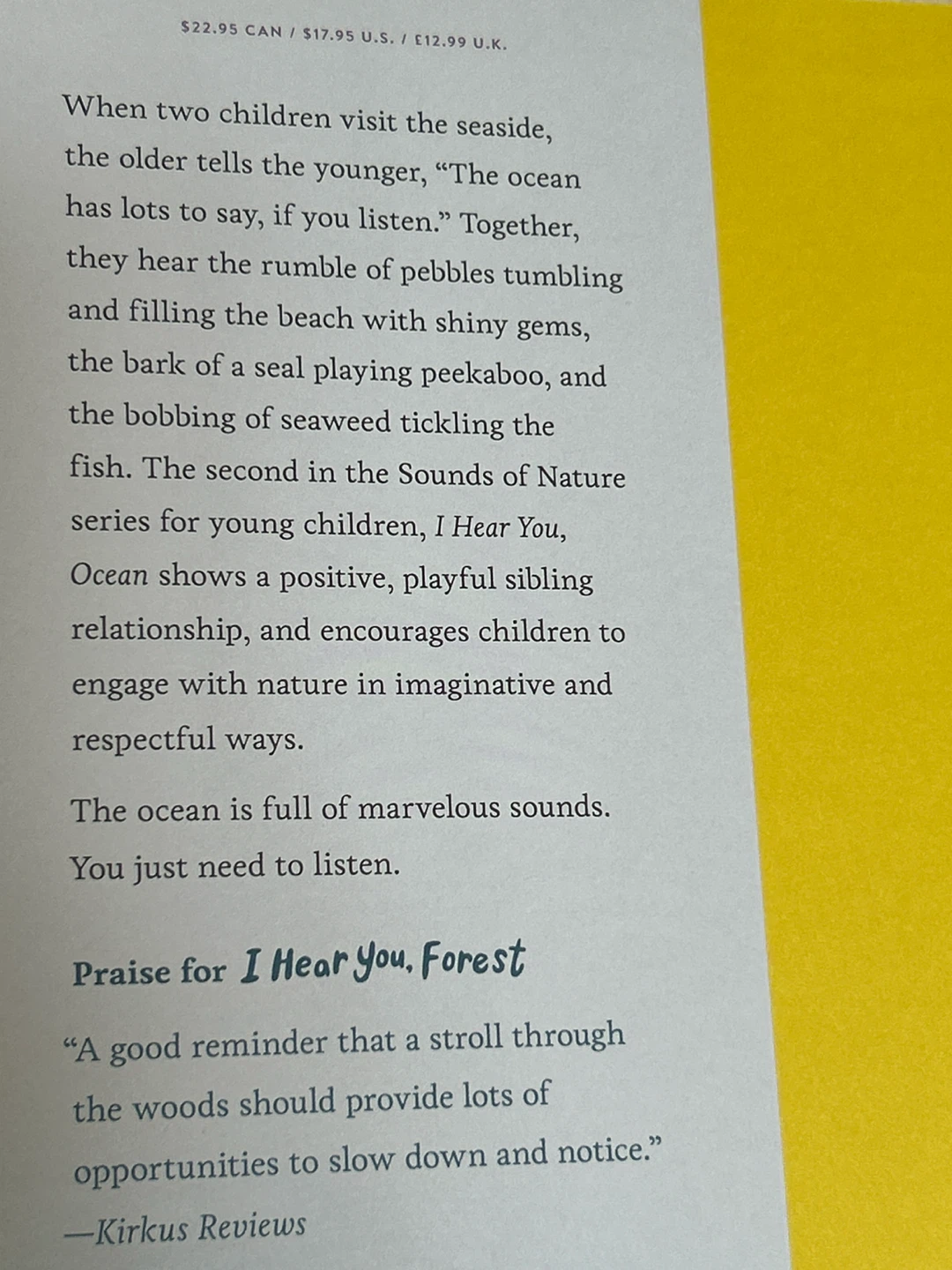 I Hear You, Ocean Children's Book - photo 3