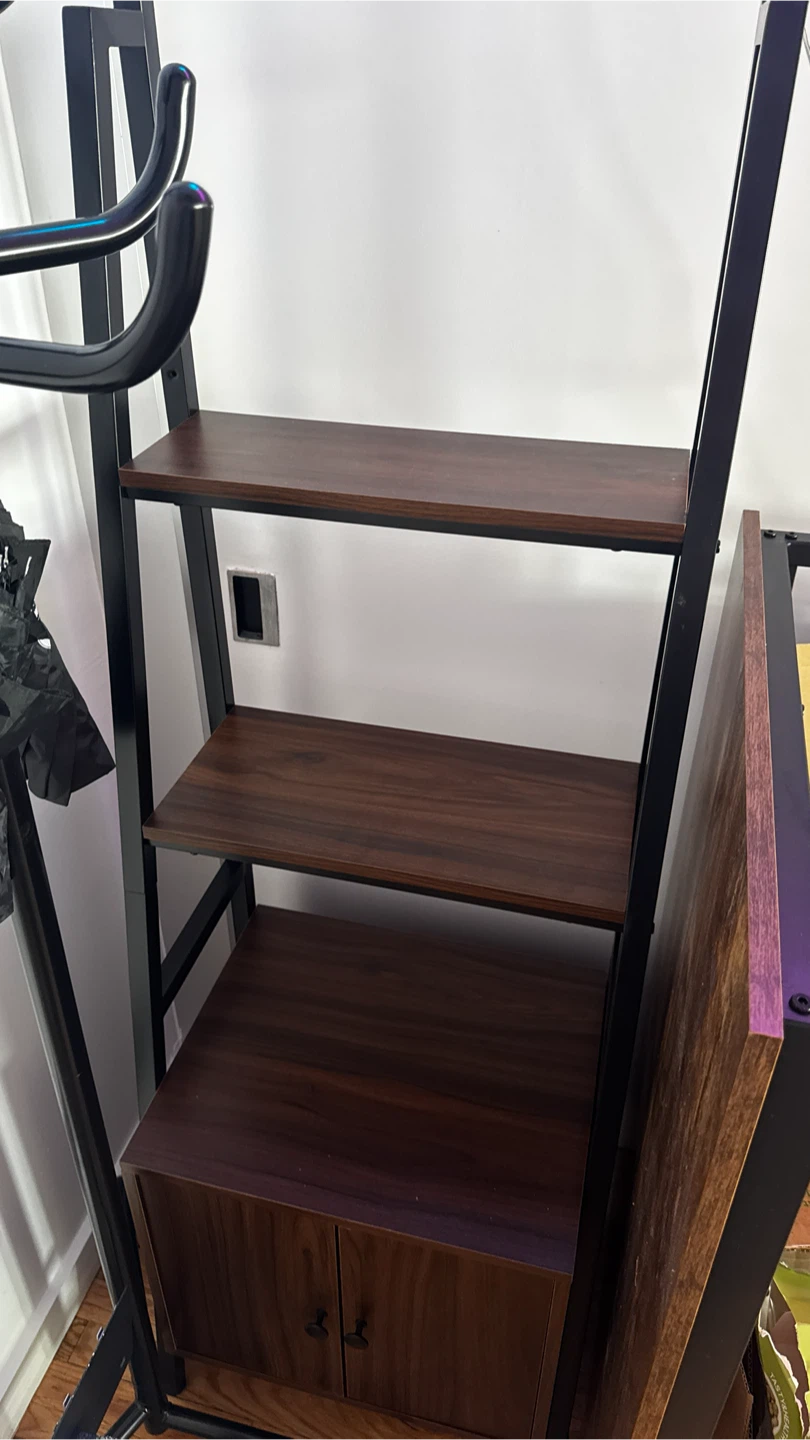 2 Ladder Bookshelves with Cabinet - photo 3