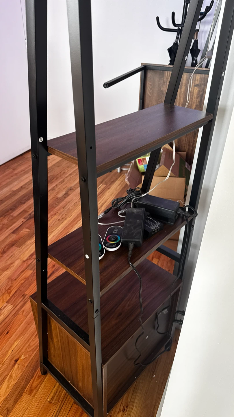 2 Ladder Bookshelves with Cabinet - photo 5