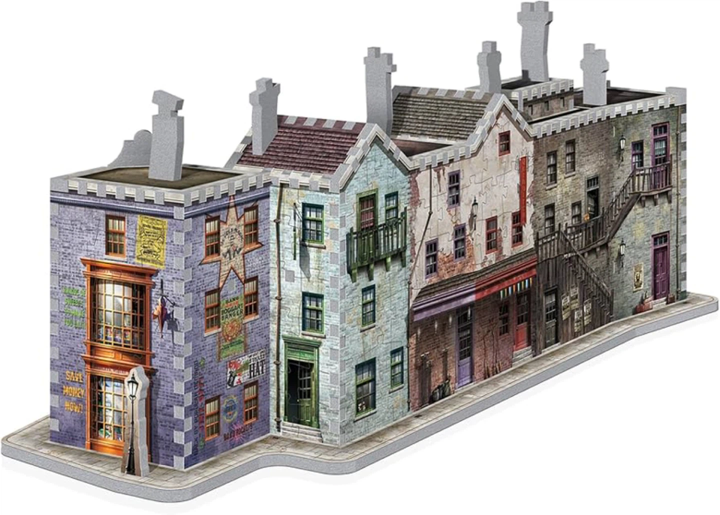 Wrebbit 3D Harry Potter Diagon Alley 450 Piece Jigsaw Puzzle - photo 4