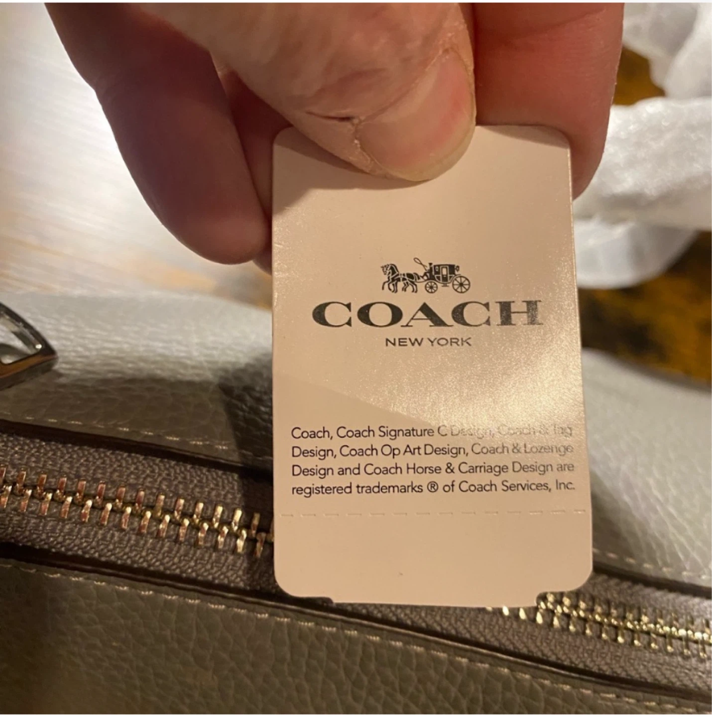 Coach EXTC TRM EMMA SV/Heather Grey Handbag - photo 2