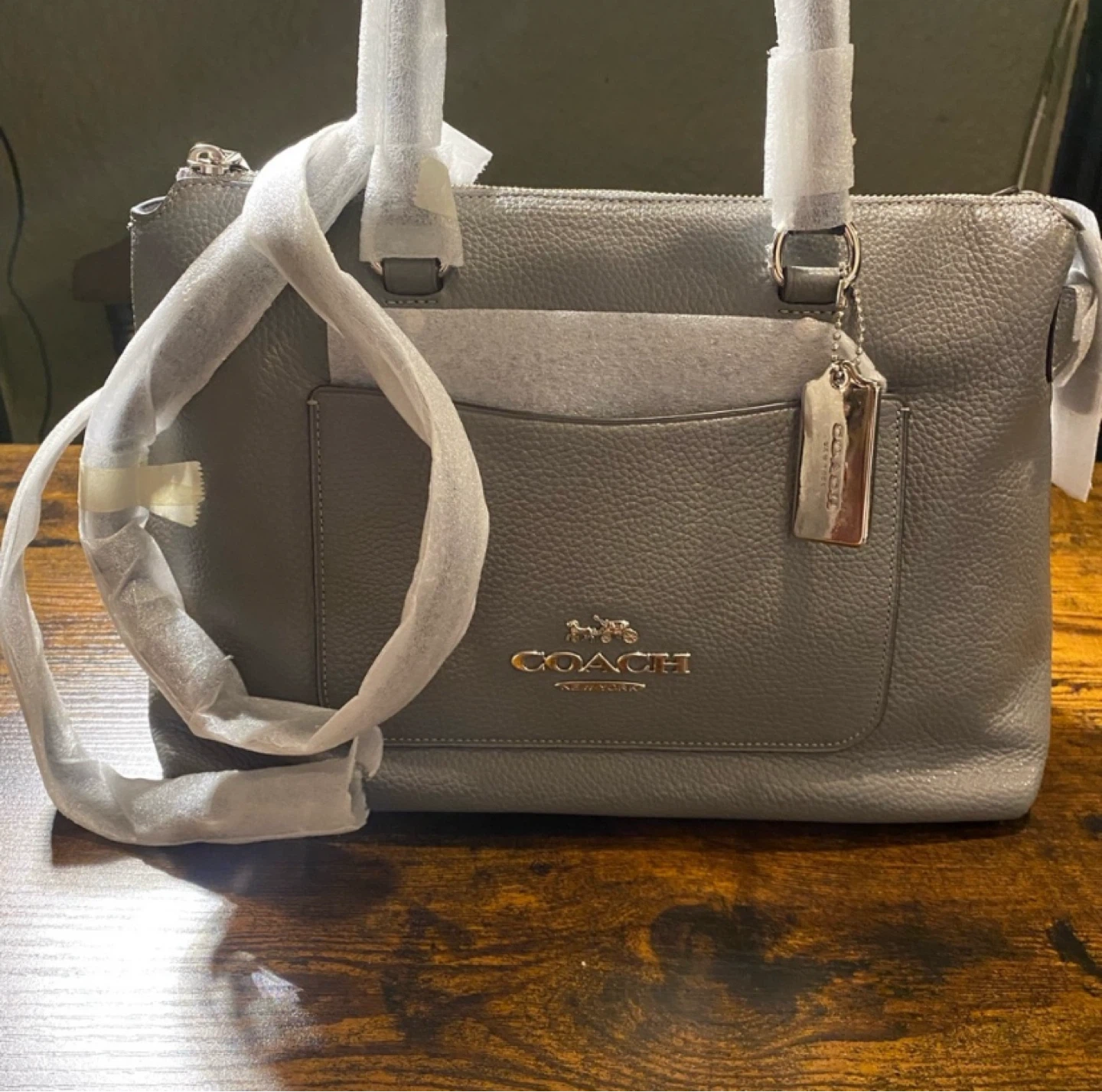 Coach EXTC TRM EMMA SV/Heather Grey Handbag - photo 5