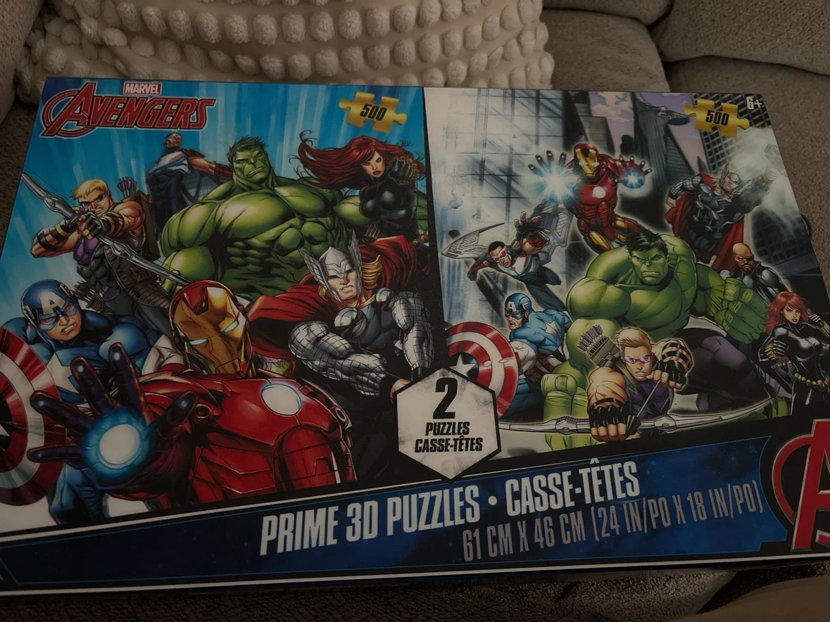 Marvel Avengers Prime 3D Puzzles (2-Pack, 500 Pieces Each)