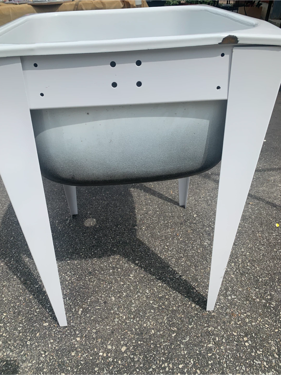 ENAMEL STEEL LAUNDRY TUB AND STAND - photo 5