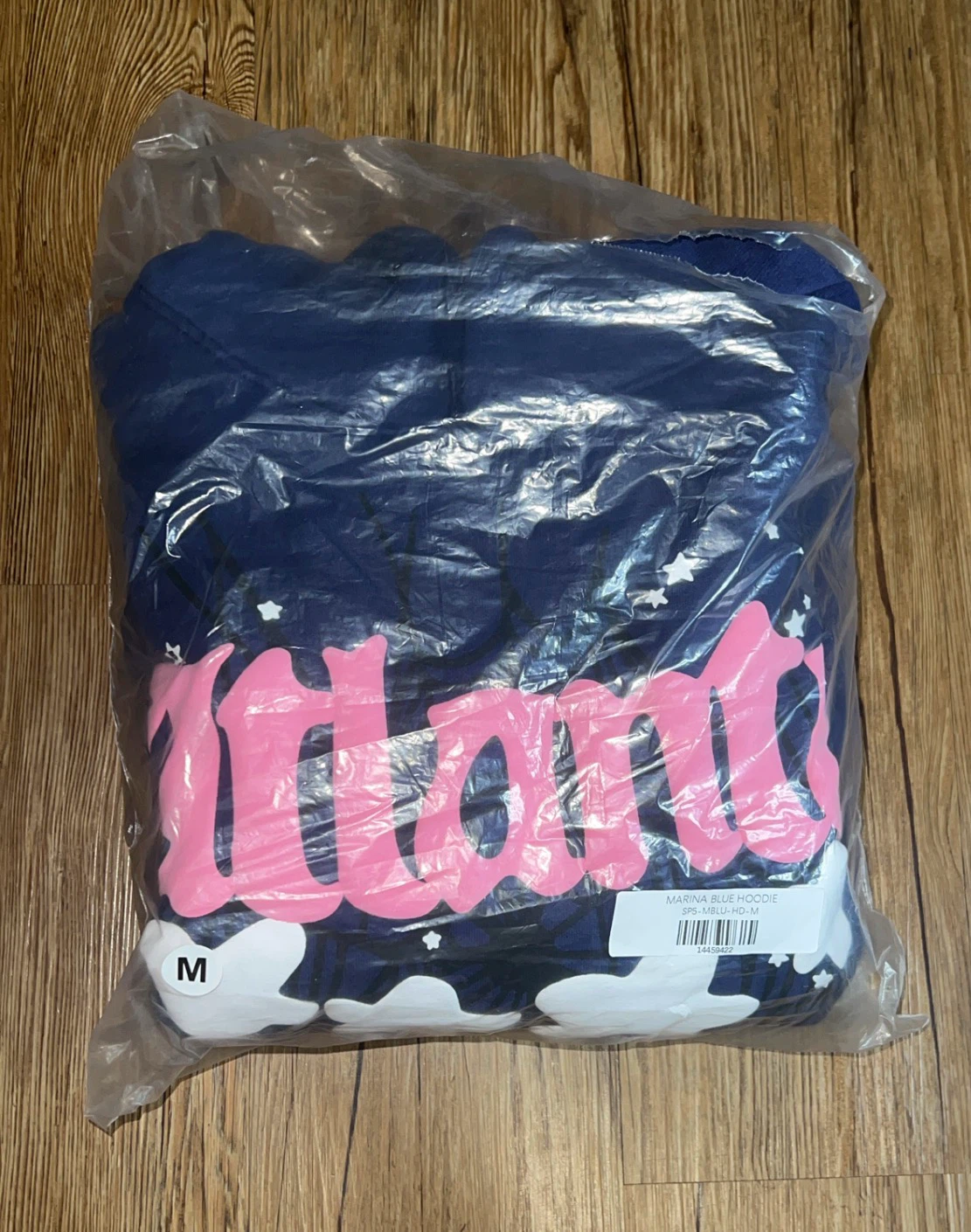 Sp5der "Atlanta" Hoodie Marina Blue - Size M (Brand New)
