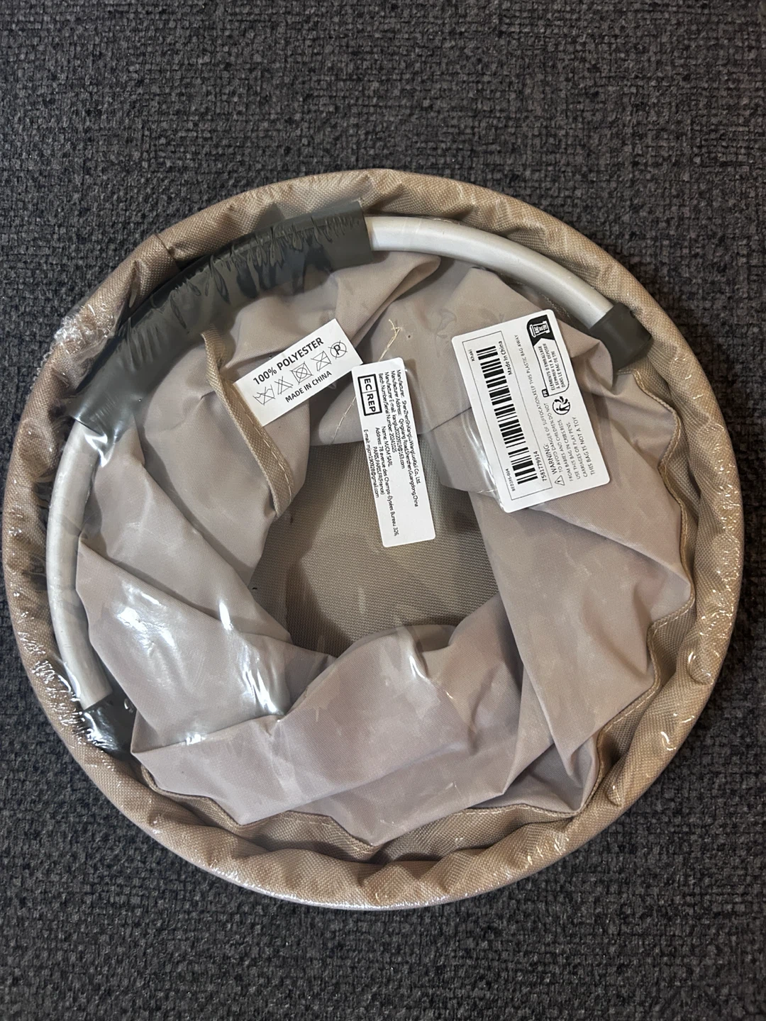 Multi-Pocket Collapsible Storage Bucket