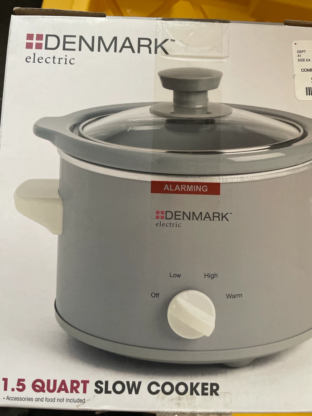 DENMARK electric 1.5 Quart Slow Cooker
