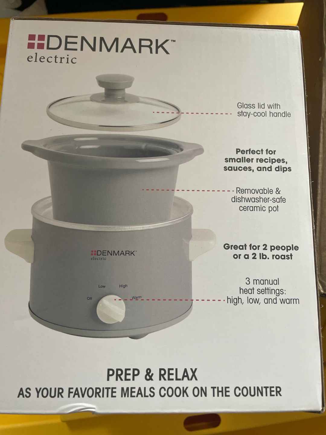DENMARK electric 1.5 Quart Slow Cooker - photo 2