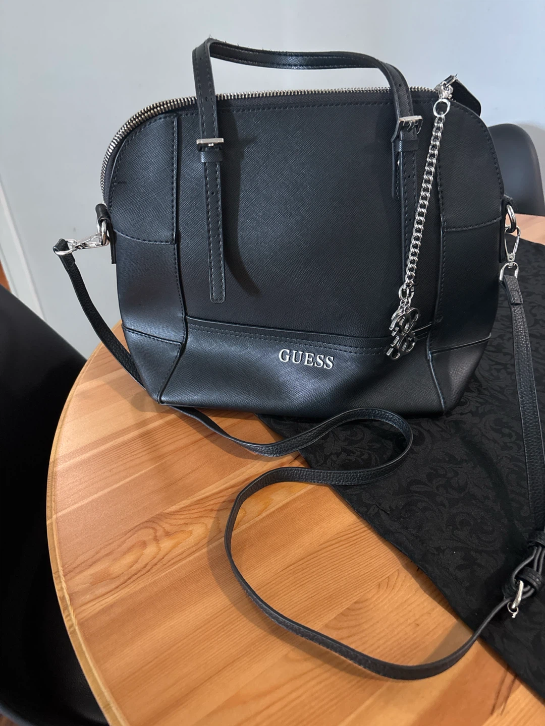 Black Guess Satchel Handbag