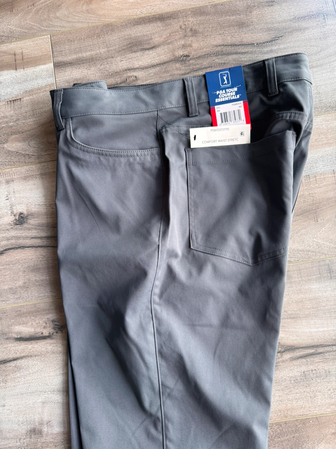 PGA Tour Course Essentials Grey Golf Pants