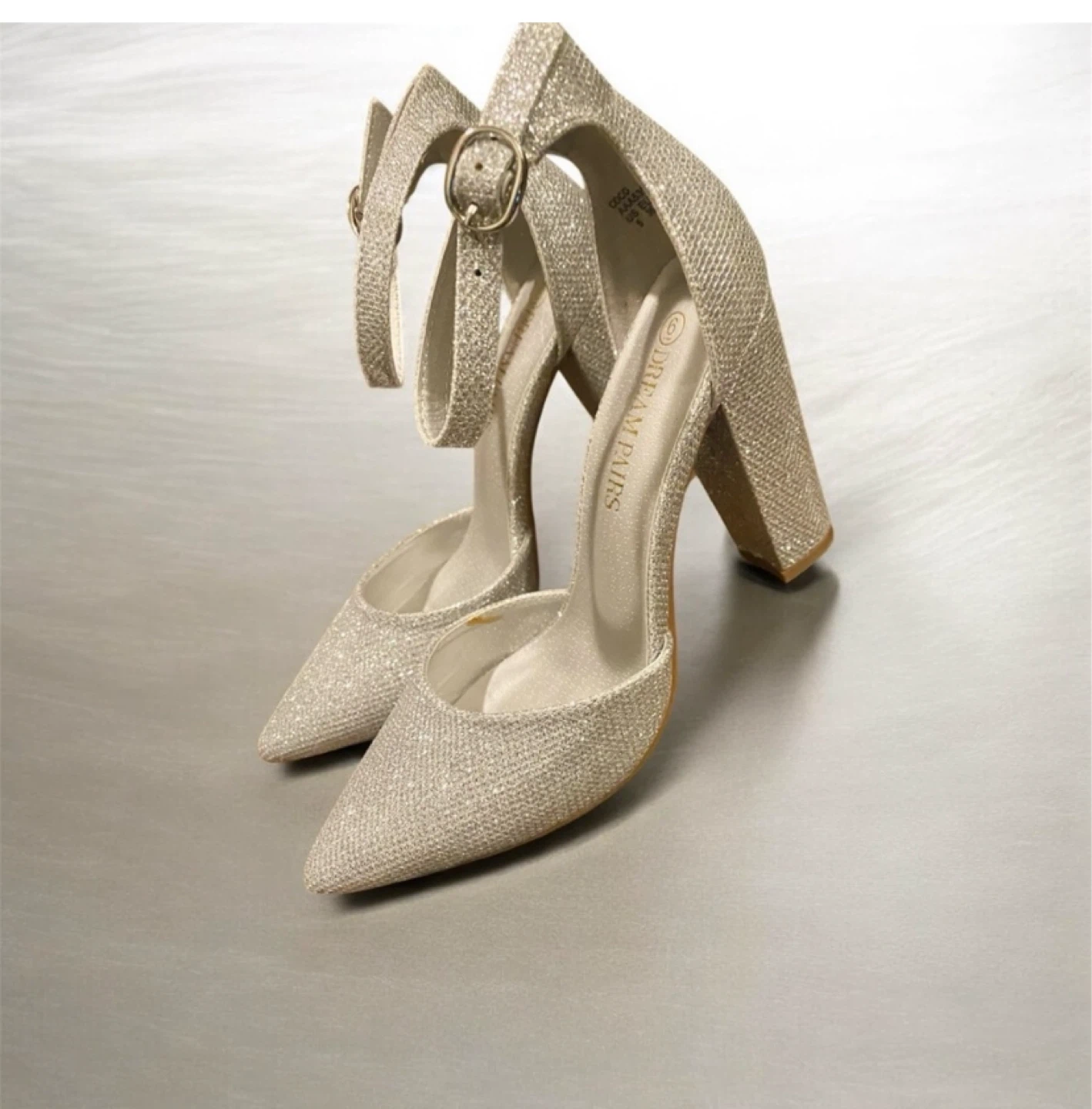 Dream Pairs Glitter Heels - Silver
