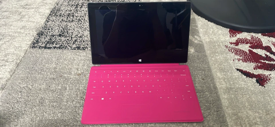 Microsoft Surface Pro Tablet with Pink Keyboard