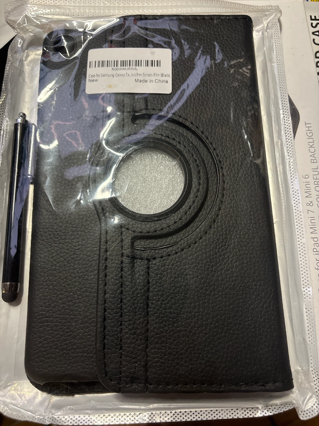 Black Samsung Galaxy Tab A Case with Pen