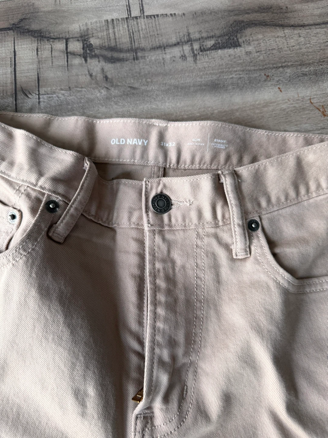Men’s Old Navy light tan / beige jeans 31w 32L - photo 3
