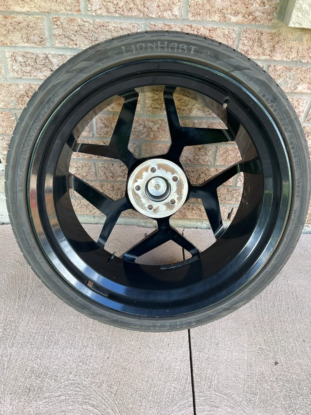 Set of 4 Black Lexani Wheels with Lionhart Tires - photo 2