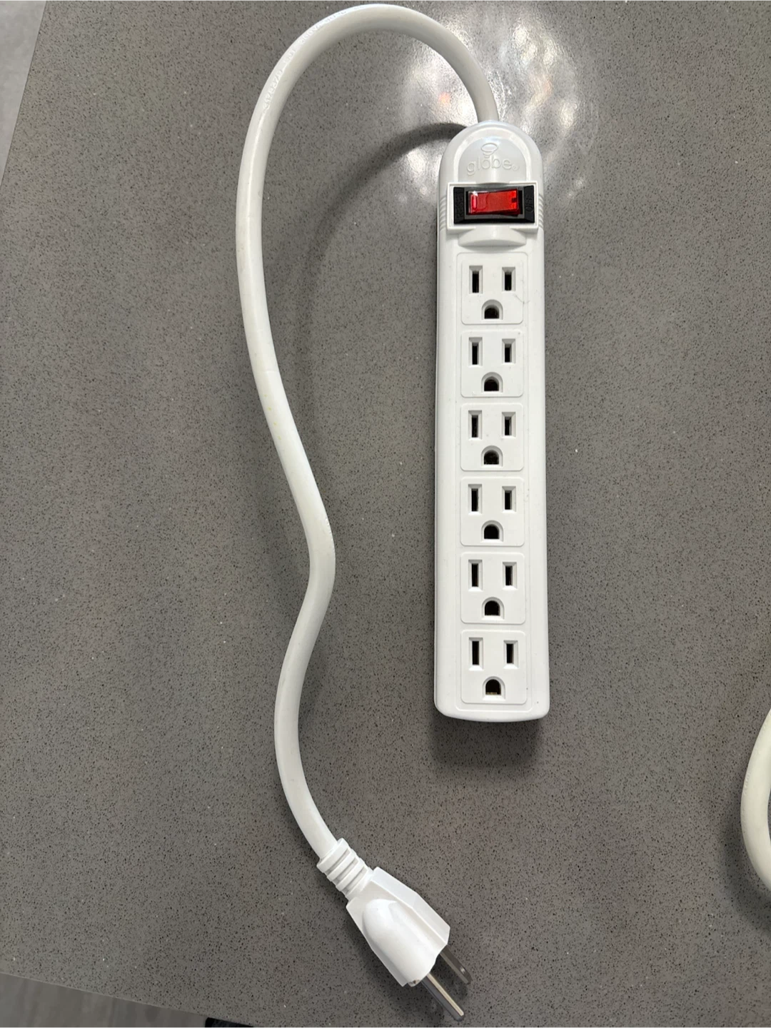 $5 ea Globe Electric 6-Outlet Power Bar with Switch