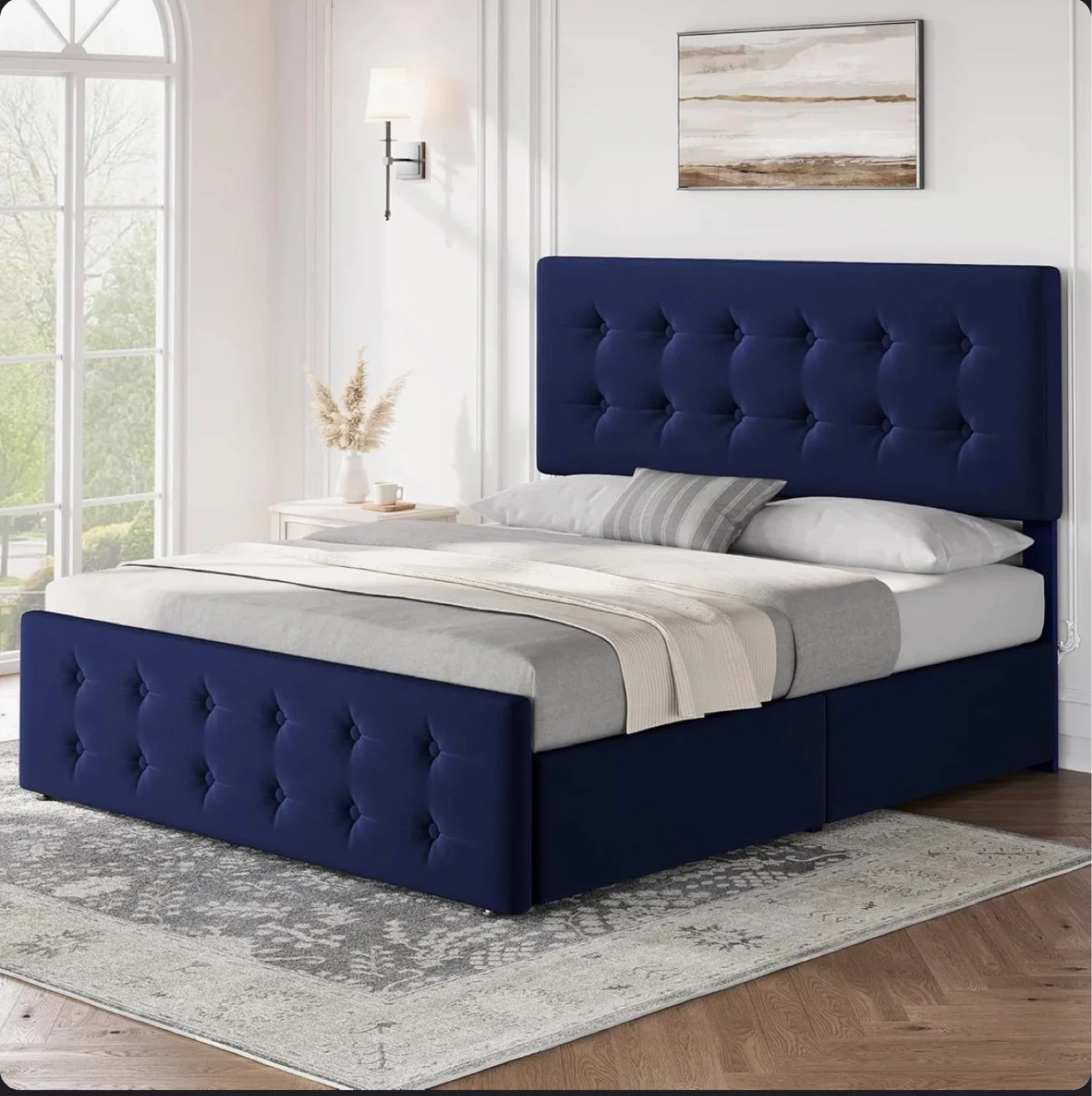 Brand new Double/Full Size Bed with NEW Mattress-Storage Drawers