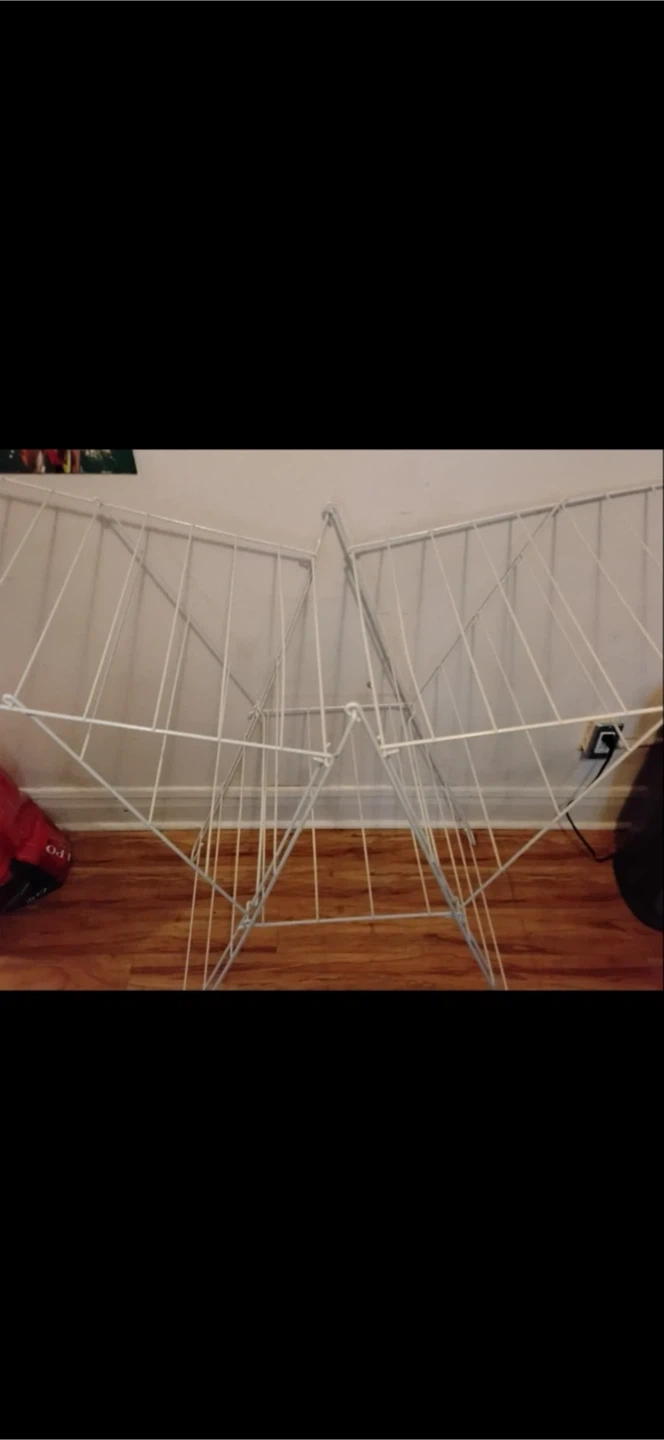 White Metal Drying Rack