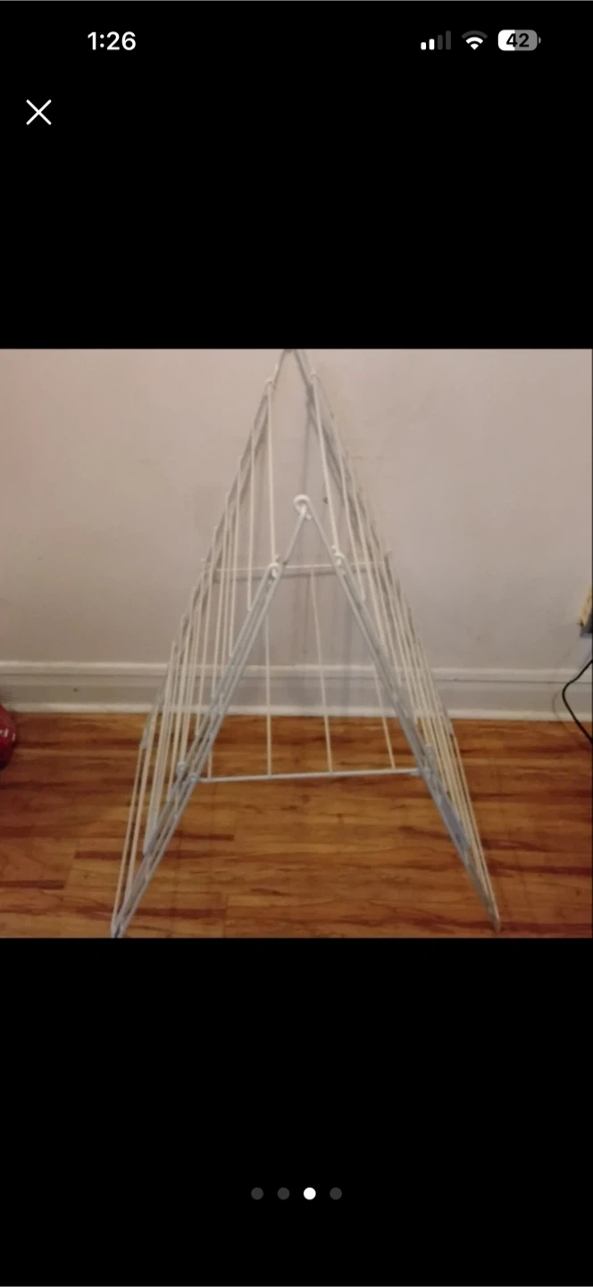 White Metal Drying Rack - photo 2