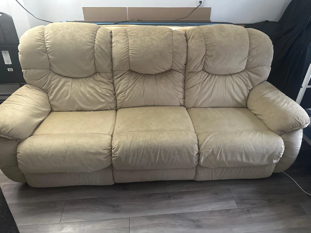 Tan 3-Seater Reclining Sofa - photo 2