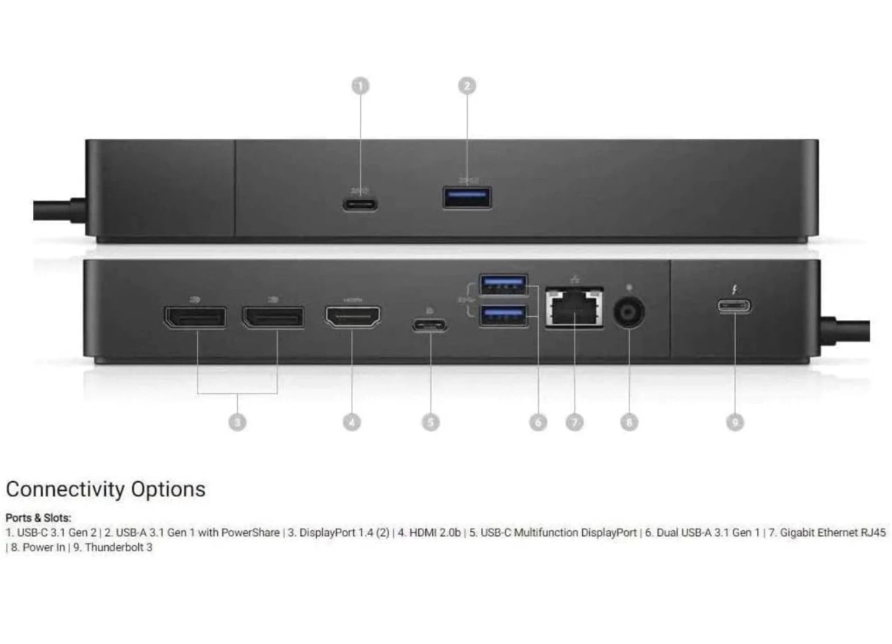 Dell Thunderbolt Dock- WD19TBS 130w Power Delivery - photo 4