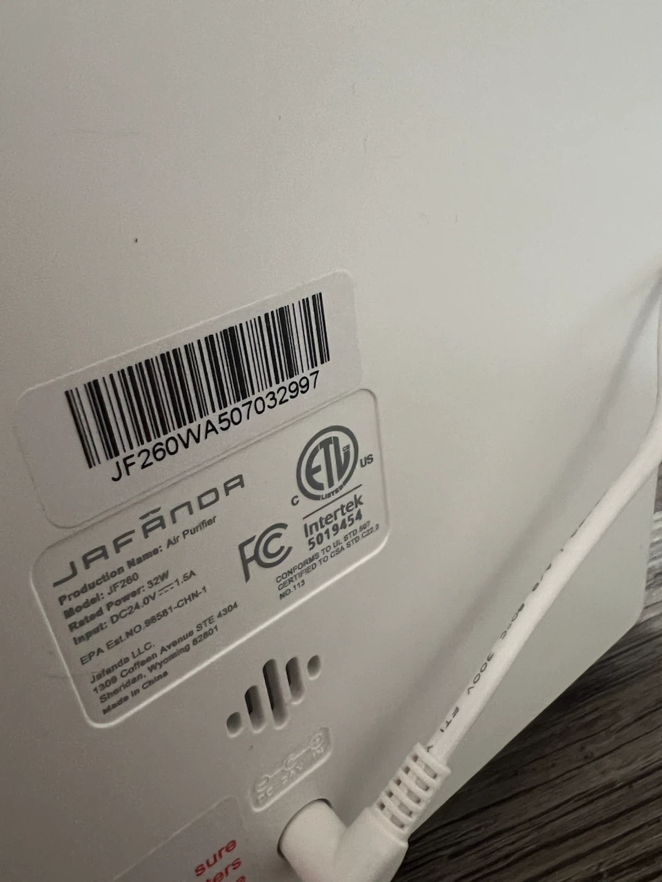 HEPA air purifier - Jafanda JF260 - photo 5