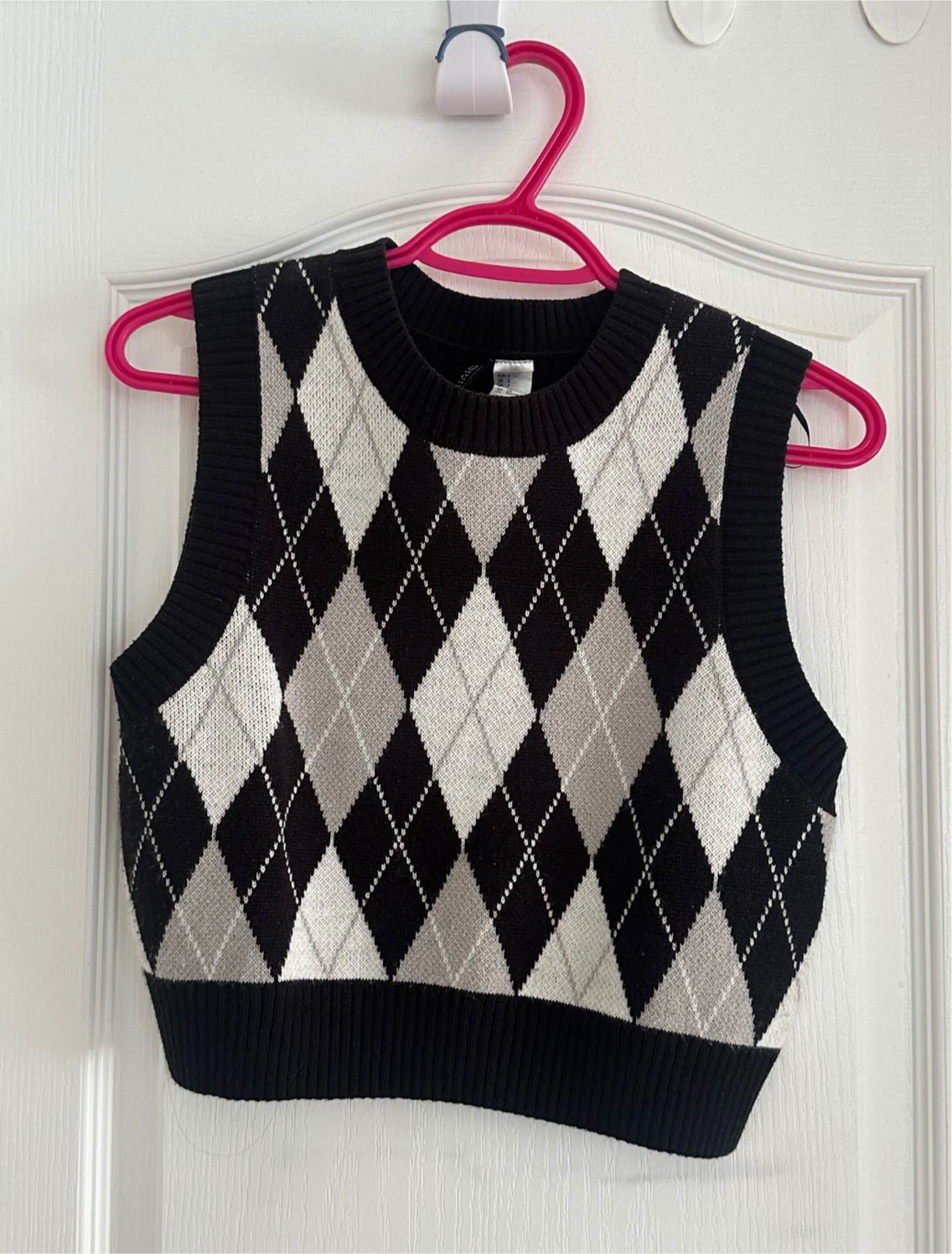 Black & Grey Sweater Vest