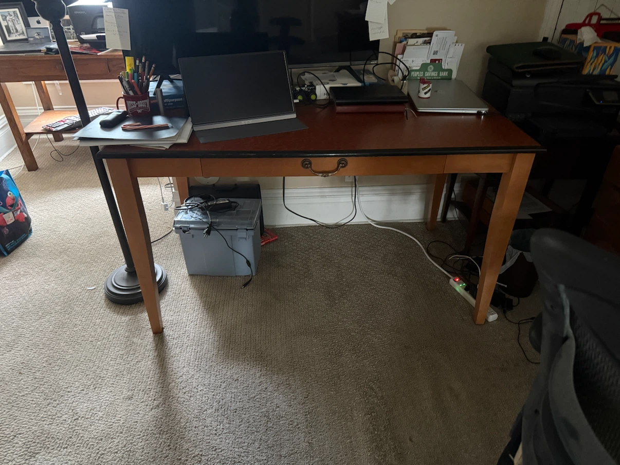 Wooden Writing Desk with Drawer