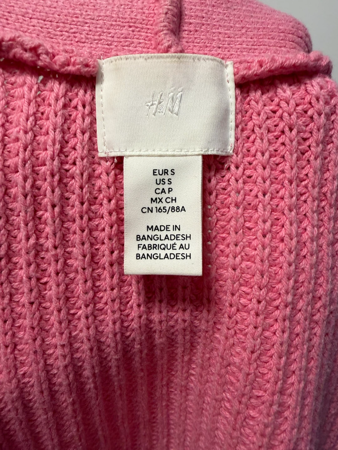 H&M Pink Knit Cardigan Sweater - photo 4