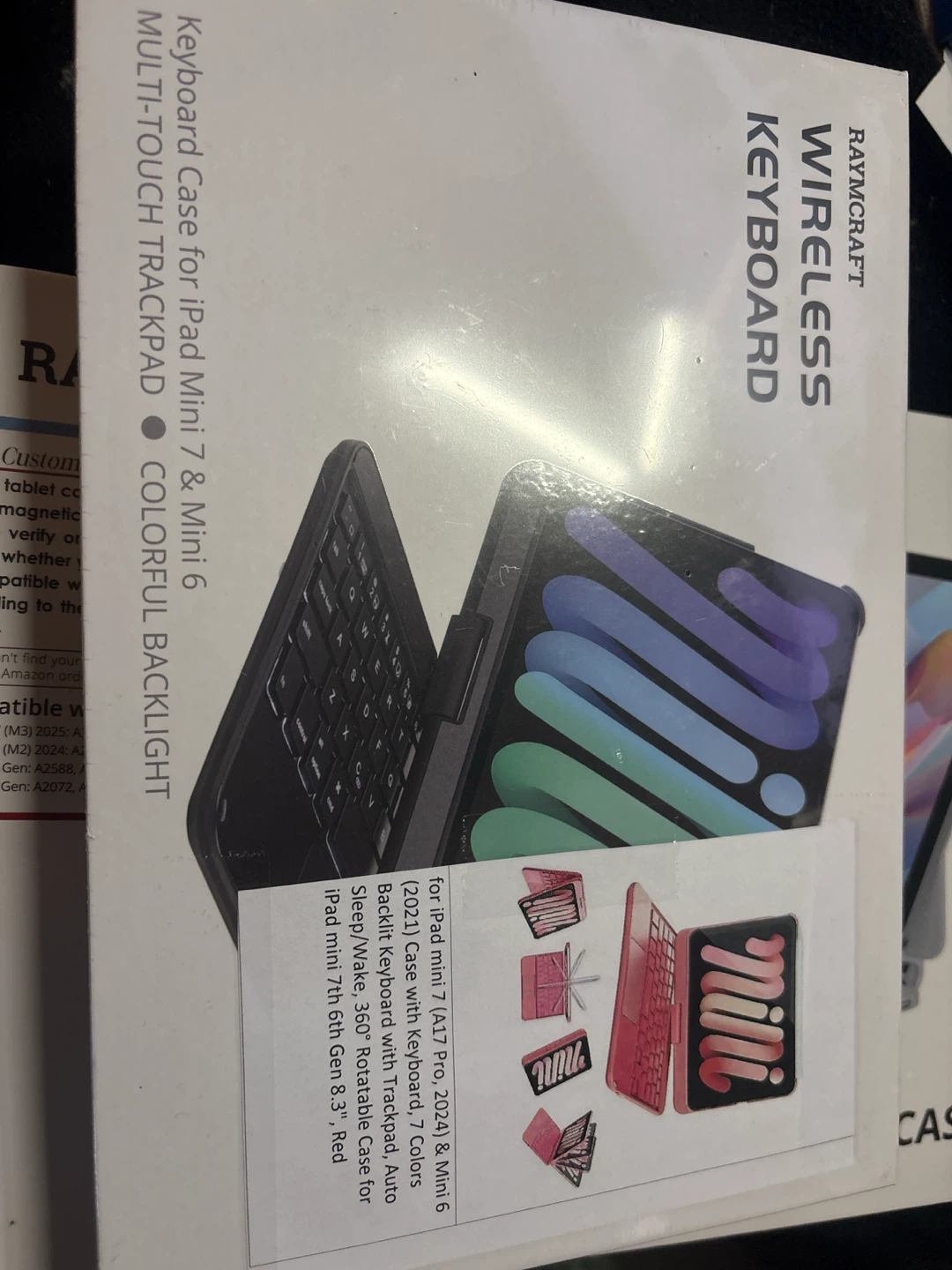 Raymcraft Wireless Keyboard Case for iPad Mini 7 & 6