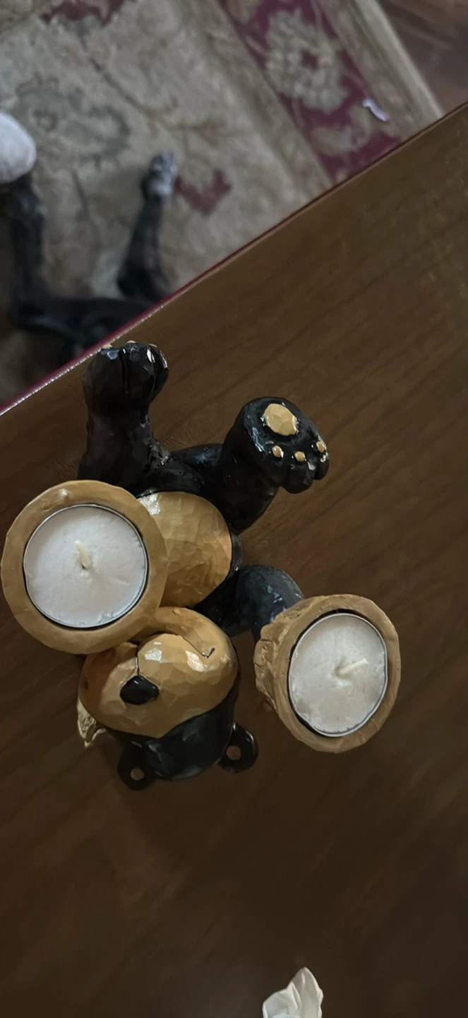 Black Bear Tealight Candle Holder - photo 2