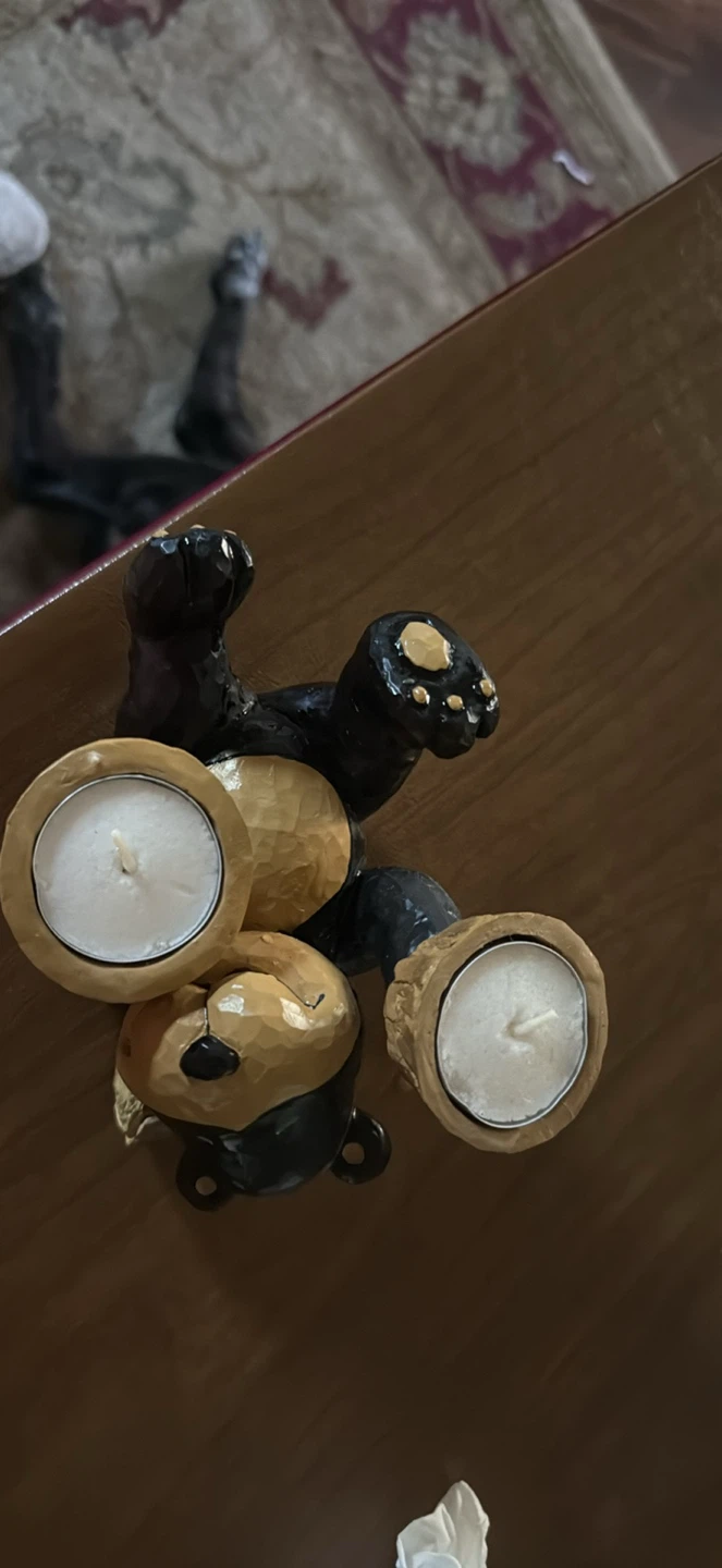 Black Bear Tealight Candle Holder - photo 3