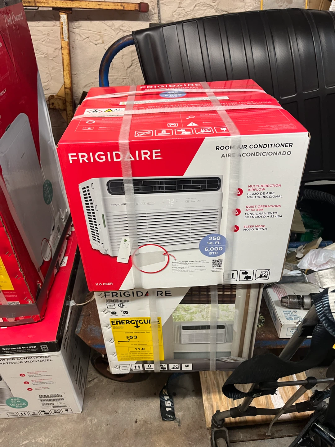 Frigidaire air conditioners. 6000 btu 1000 BTU