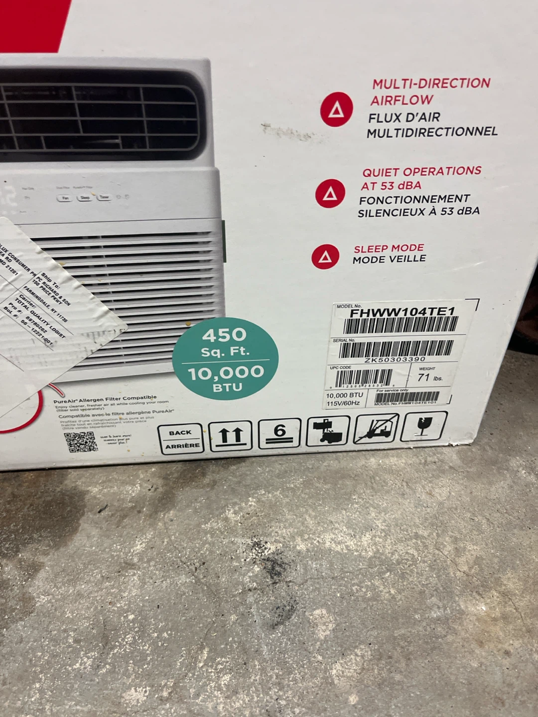 Frigidaire air conditioners. 6000 btu 1000 BTU - photo 5