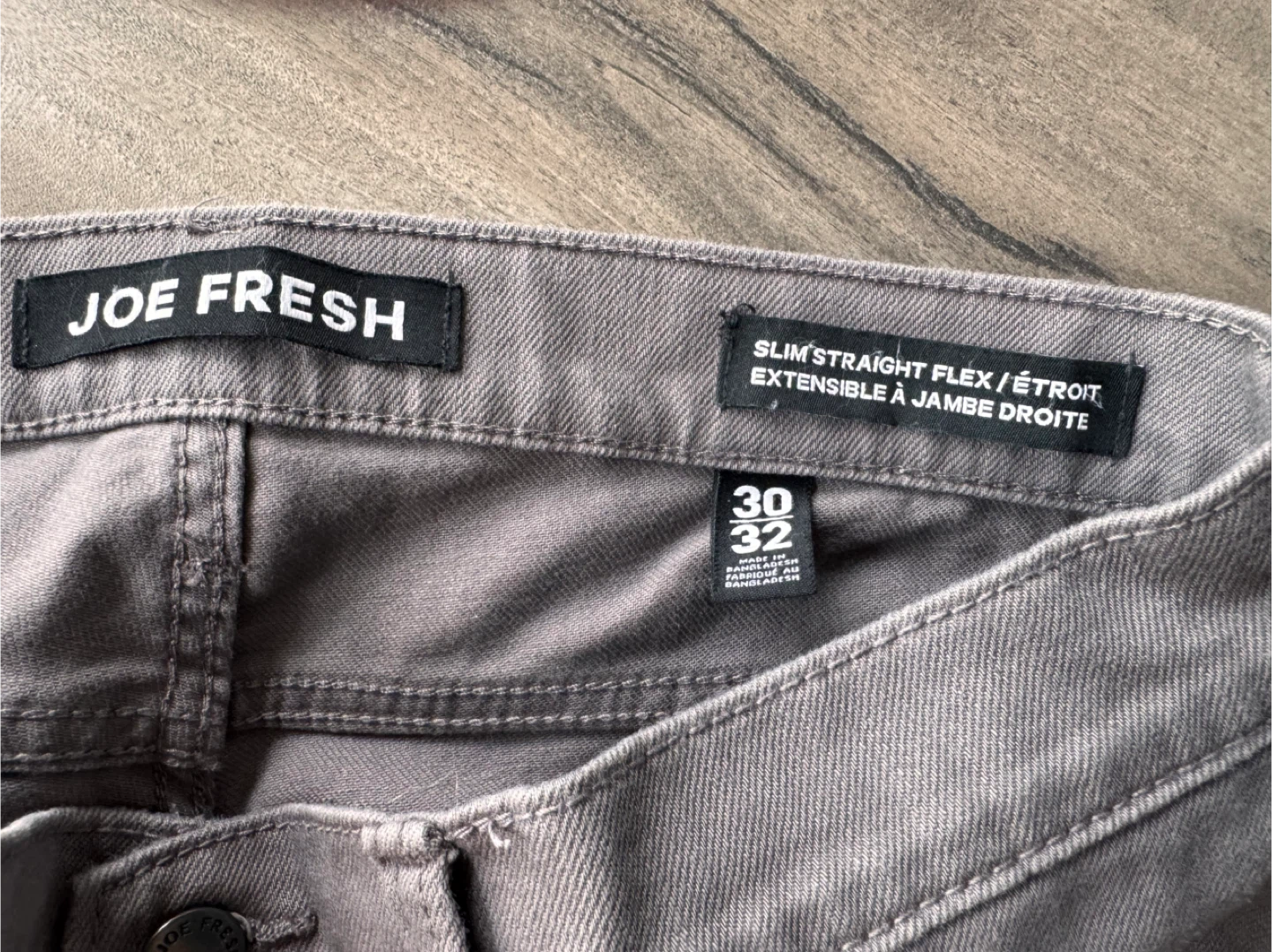 Joe Fresh Slim Straight Flex Jeans - Grey 30x32 - photo 5