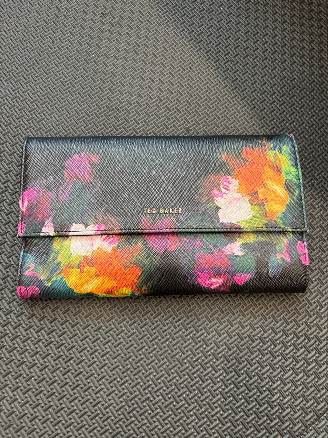 Ted Baker Floral Clutch with Purple Pouch & Passport Holder