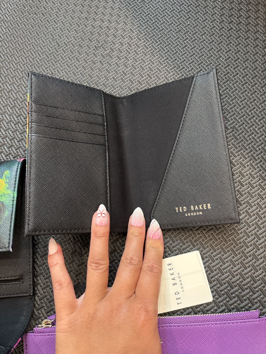 Ted Baker Floral Clutch with Purple Pouch & Passport Holder - photo 4