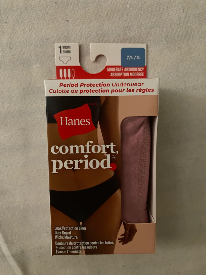 Hanes Comfort Period Moderate Absorbency, size L  Underwear