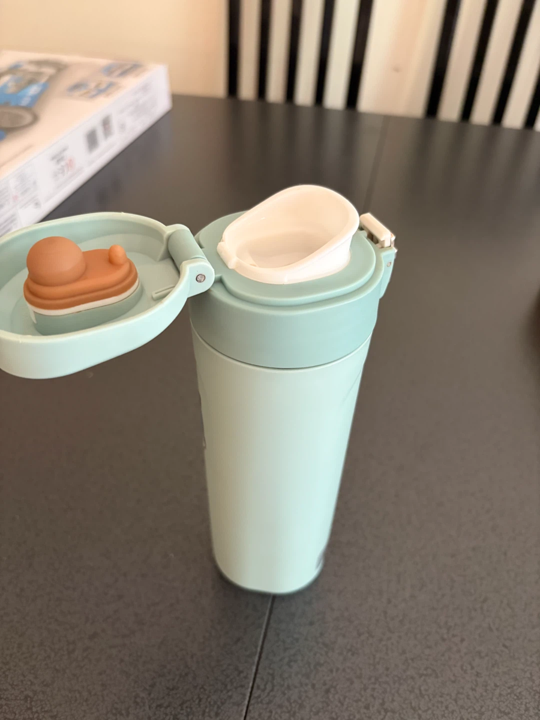 Light green Insulated ceramic bottle