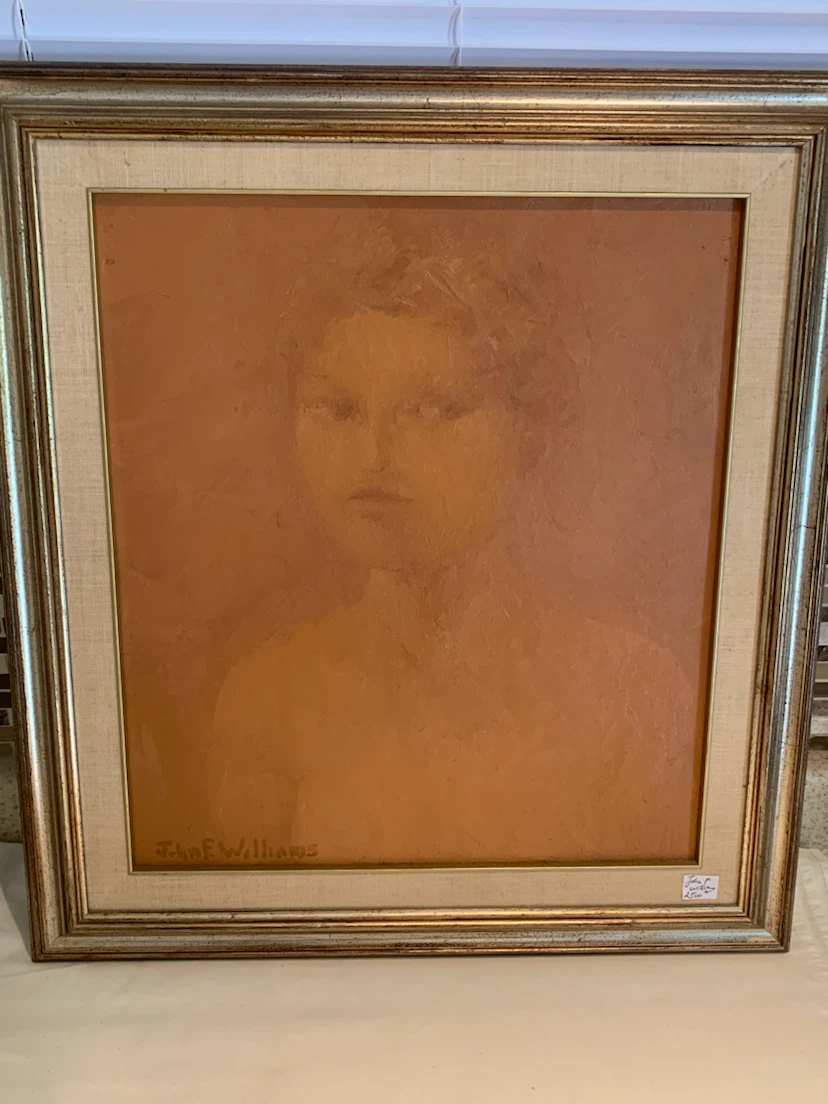 Framed Portrait Painting by John F. Williams