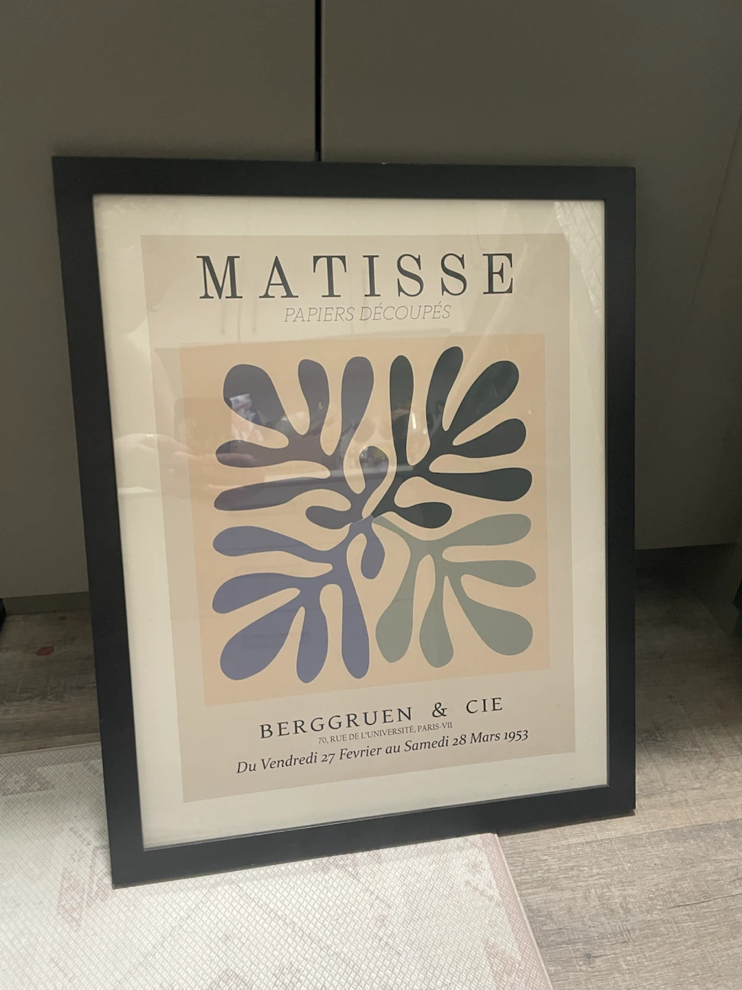 Framed Matisse Papiers Découpés Print