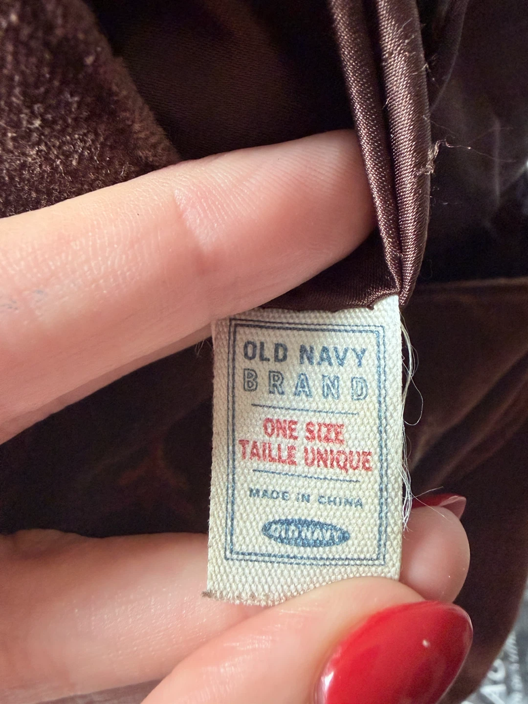 Old Navy Brown Velvet Beaded Shoulder Bag - photo 3