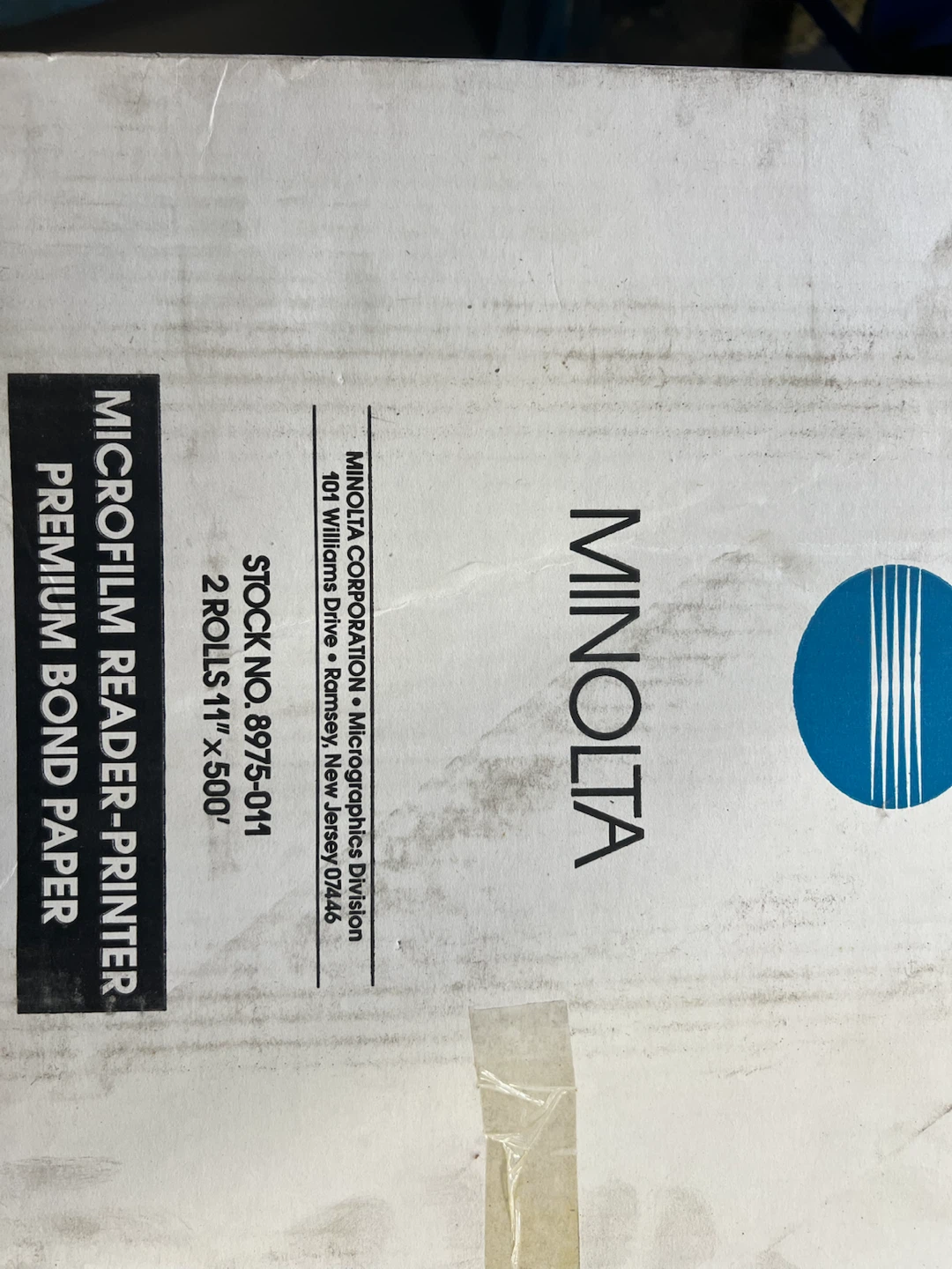 Minolta Microfilm Reader-Printer Premium Bond Paper