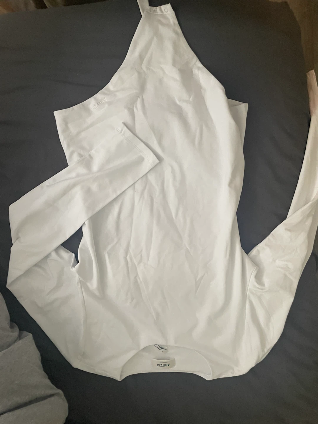 ARITZIA CONTOUR Long Sleeve Bodysuit - White - Large