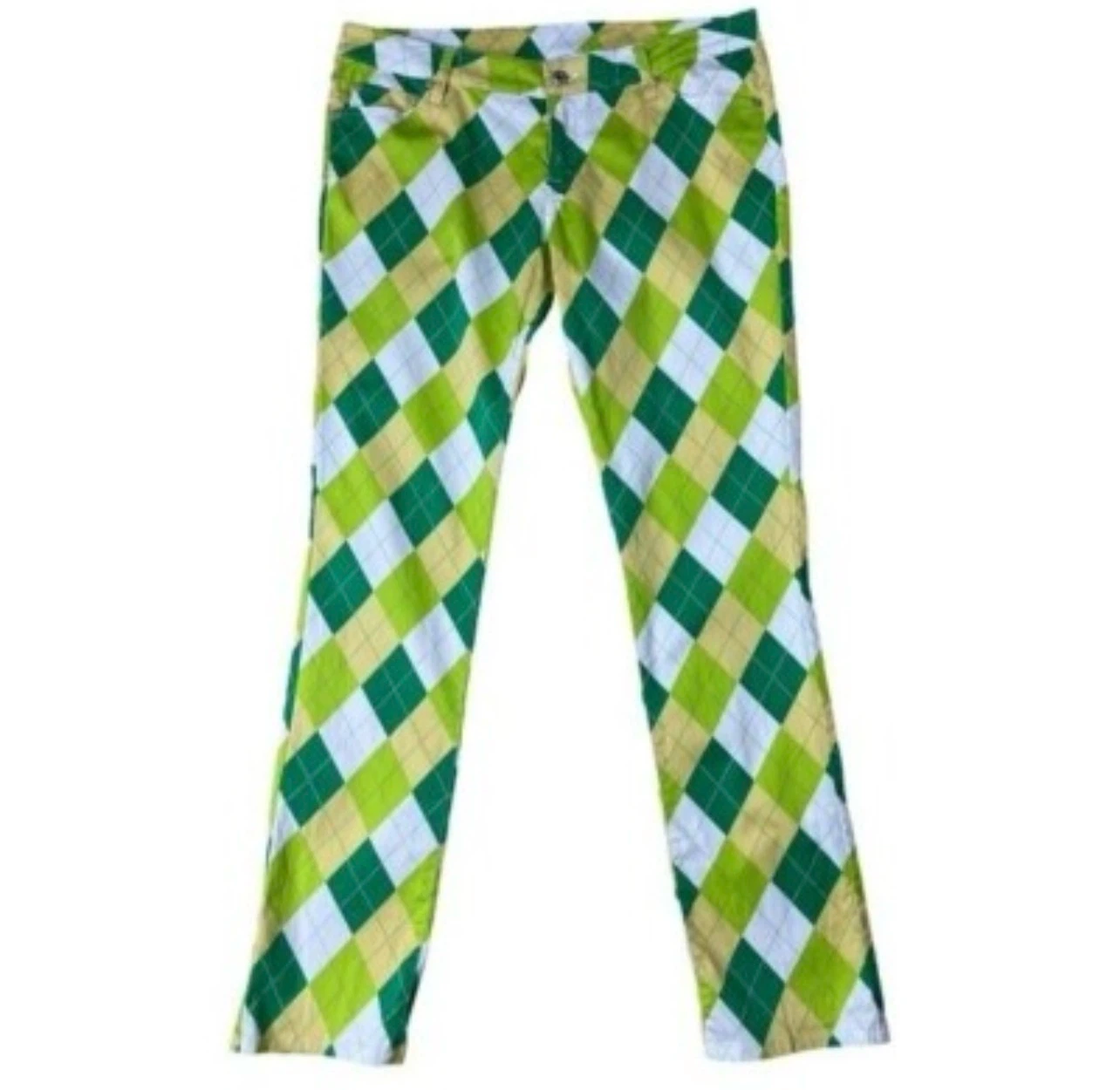 Loudmouth Golf Men's "A-Tisket-A-Tasket" Argyle Pants - photo 3
